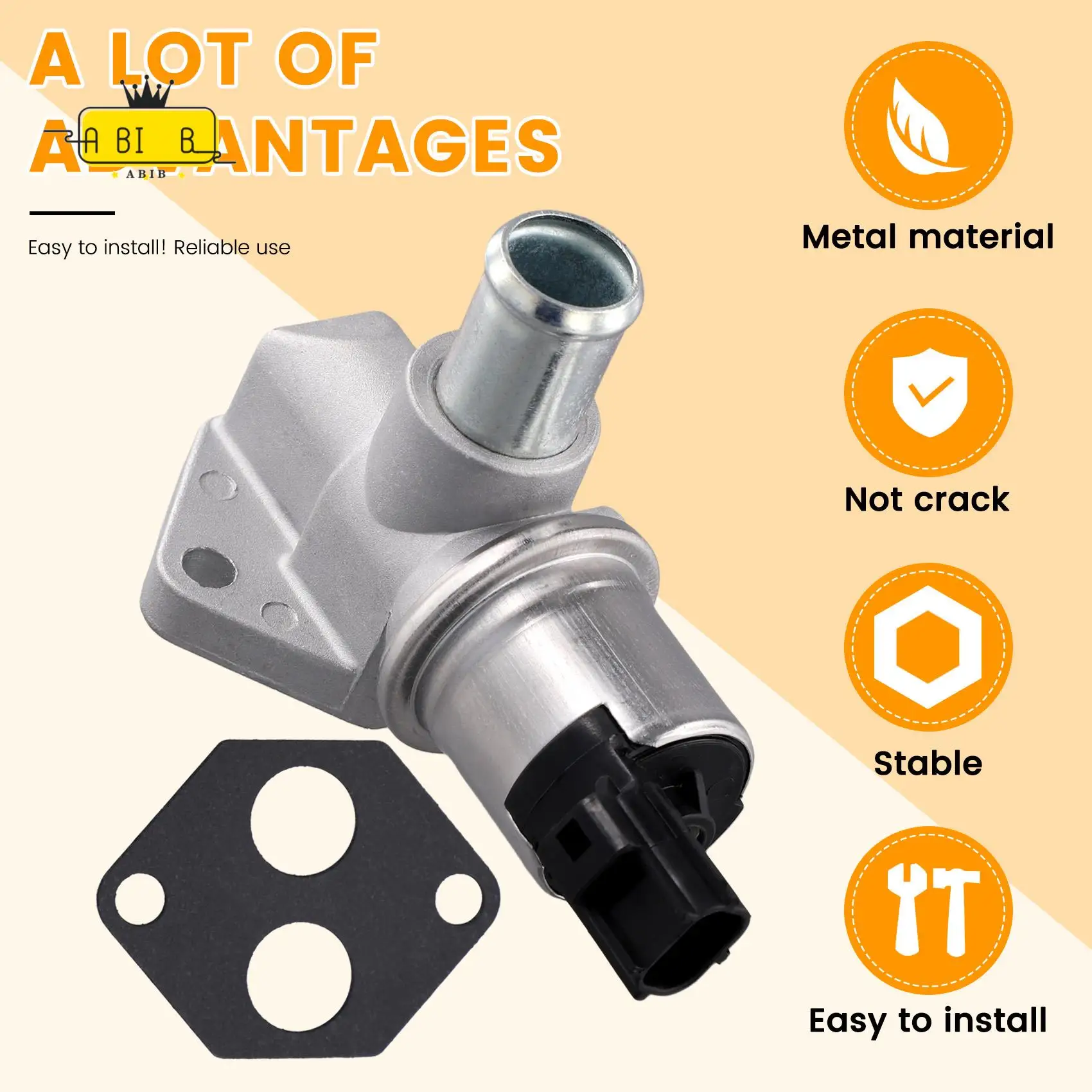

ABIB -Idle Air Control Valve IAC Speed Stabilizer 2W7Z9F715BA AC412 4J1084 For Mercury Grand Marquis Ford 03-05