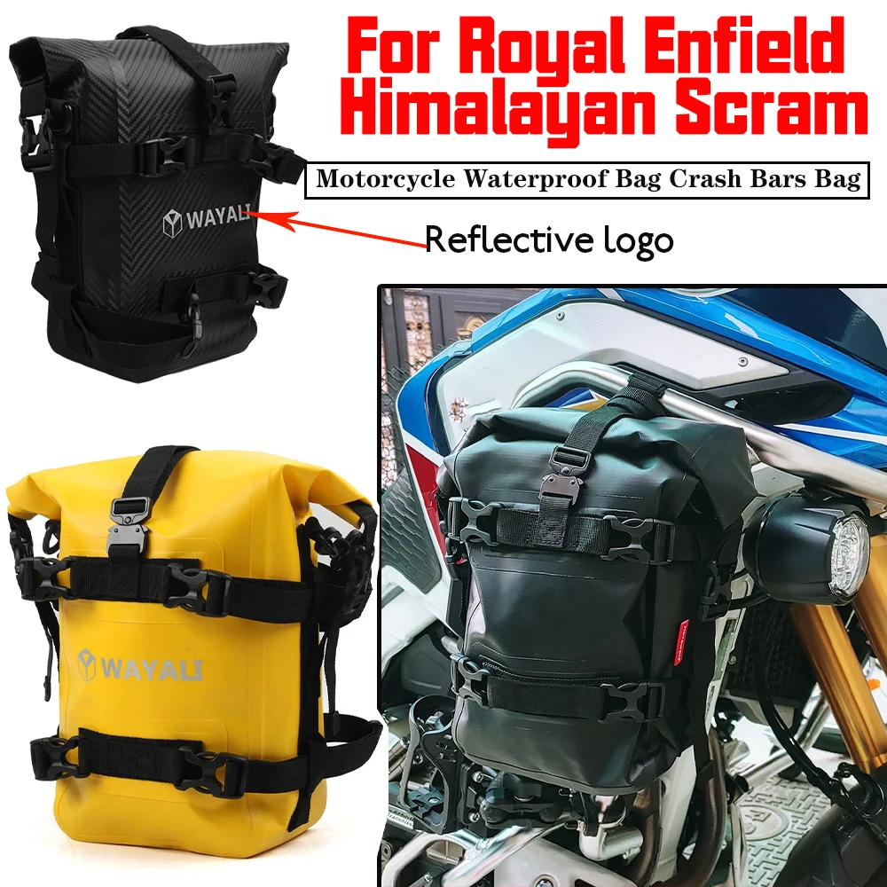 Waterproof Repair Tool Placement Storage Bag For Royal Enfield Himalayan Scram 411 Scrambler Accessories Frame Crash Bars Bags