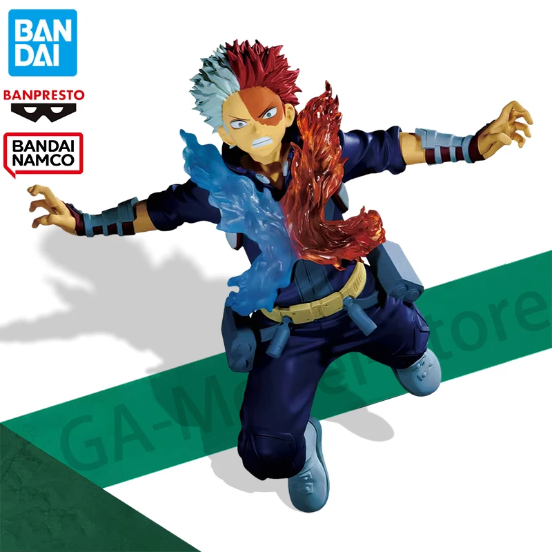 In Stock Original Bandai My Hero Academia Anime Figure The Amazing Horoes Plus Todoroki Shoto Action Figure Collection Model Toy