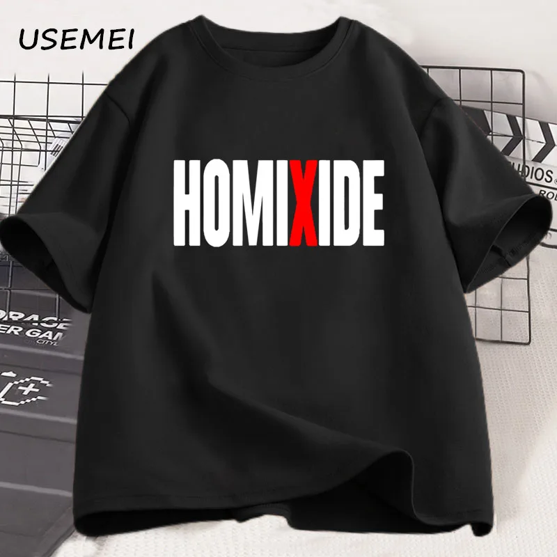 

HOMIXIDE Ultra Cotton T Shirt Men Women Hip Hop Cotton Short Sleeve T-shirt Unisex Casual Loose Tshirt Oversized Men's Clothing