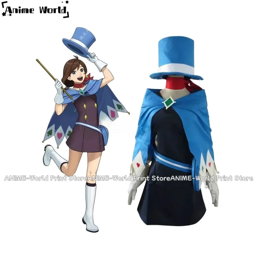 

《Custom Size》Game Ace Attorney Cosplay Phoenix Wright Gyakuten Saiban 4 Trucy Wright Cosplay Costume Cos Clothes