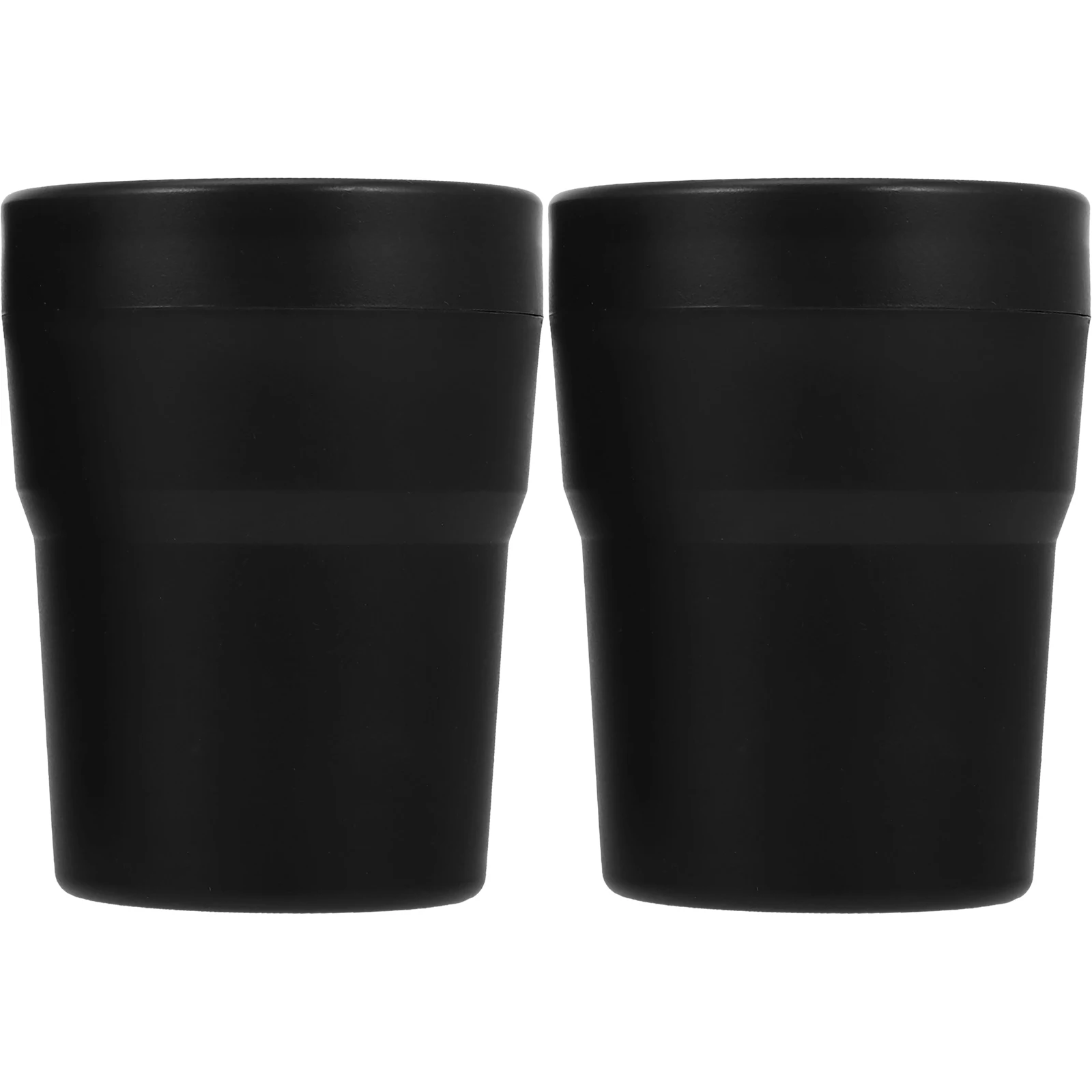 

2Pcs Trash Can Cup Holder with Lid Mini Garbage Bin Portable PVC PP Material Car Accessories Storage Container Odorproof Design