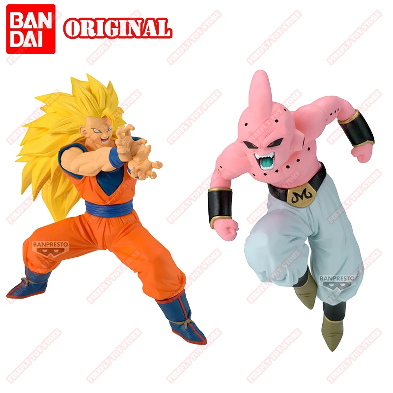 

BANDAI ORIGINAL BANPRESTO DRAGON BALL MATCH MAKERS Super Saiyan 3 Son Goku Majin Buu Anime Figures Action Model Toys