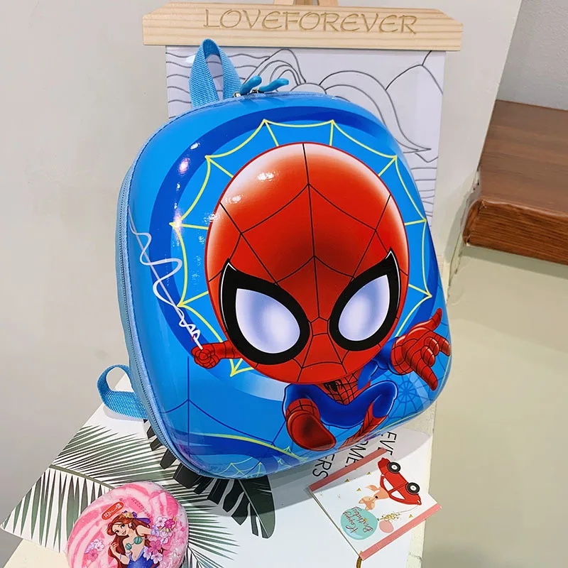 Disney Cartoon Spiderman Boys Children\'s Backpack Sofia School Bag Cute Kitty Girl Baby Backpack Cartoon Egg Shell Bags