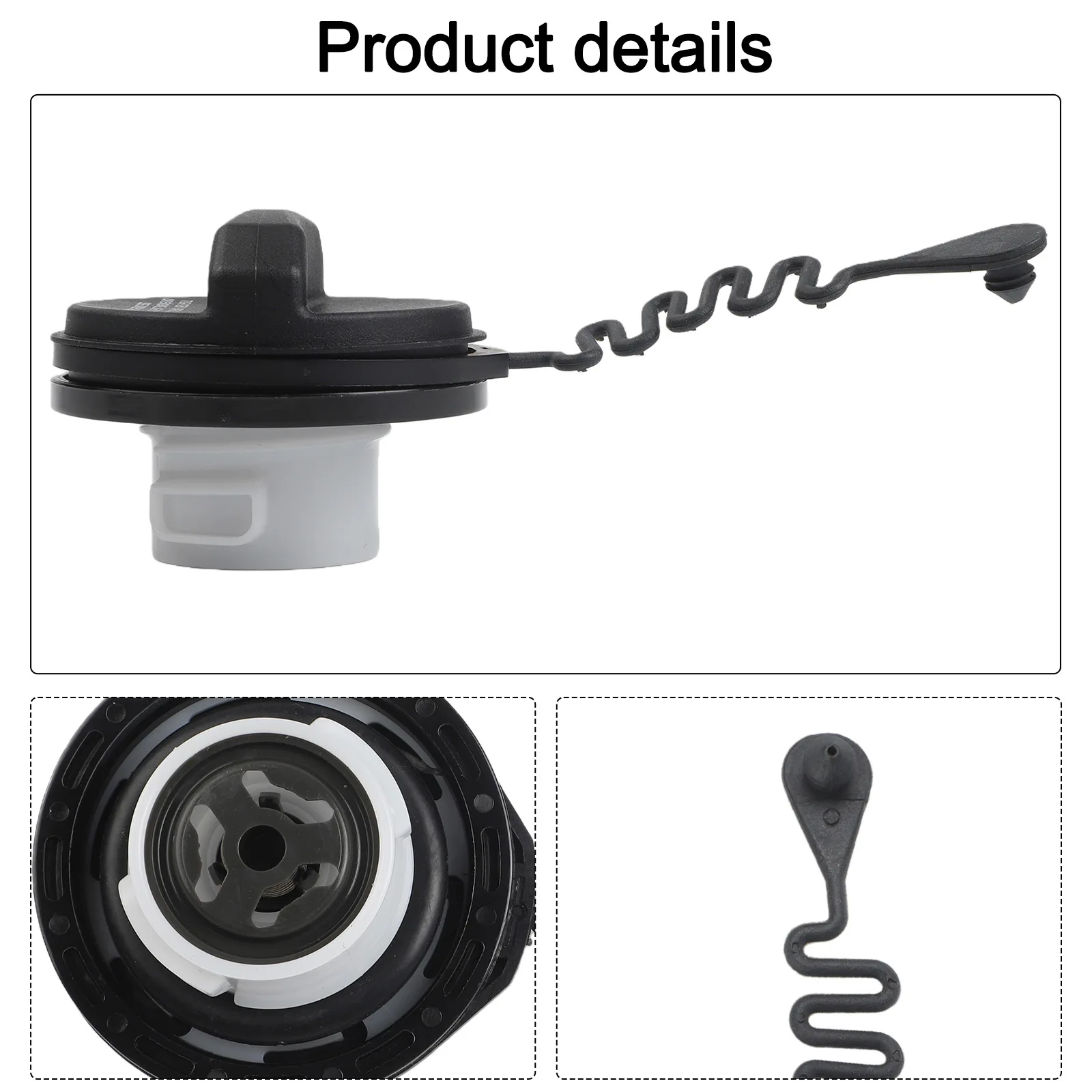 ABS Fuel Cap for Volvo C30 C70 S40 V50 2005 2013 Replacement Part Number 31261589 Designed to Meet OEM Functional Standards