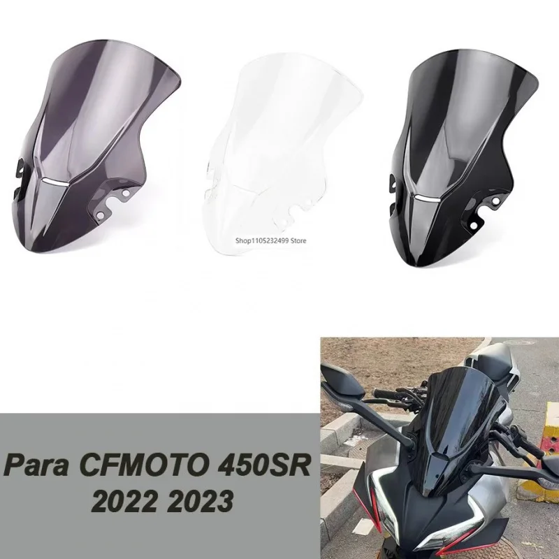 

Лобовое стекло мотоцикла для CFMOTO 450SR 2022 2023, козырек одометра, передний ветрозащитный экран, дефлекторы