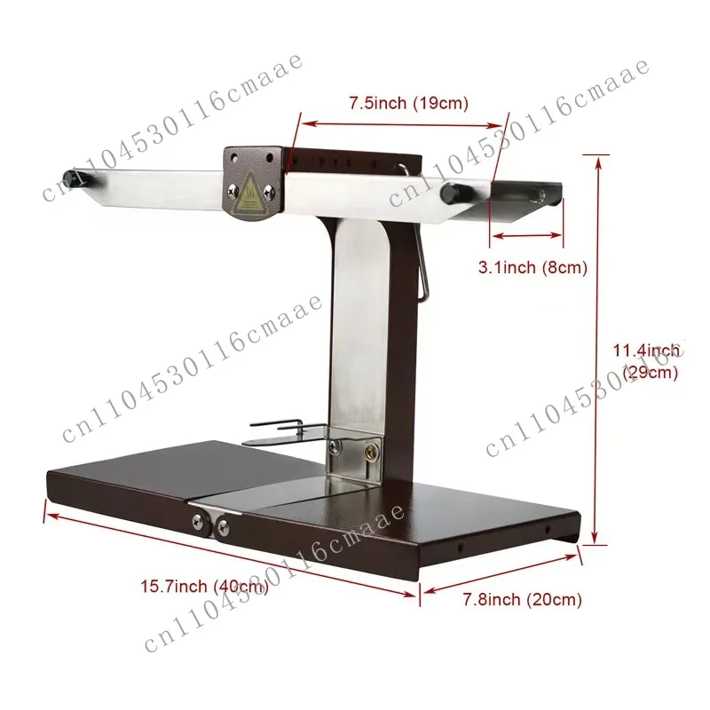 Commercial electric adjustable heating plate angle multifunctional half-wheel triangular French cheese heater