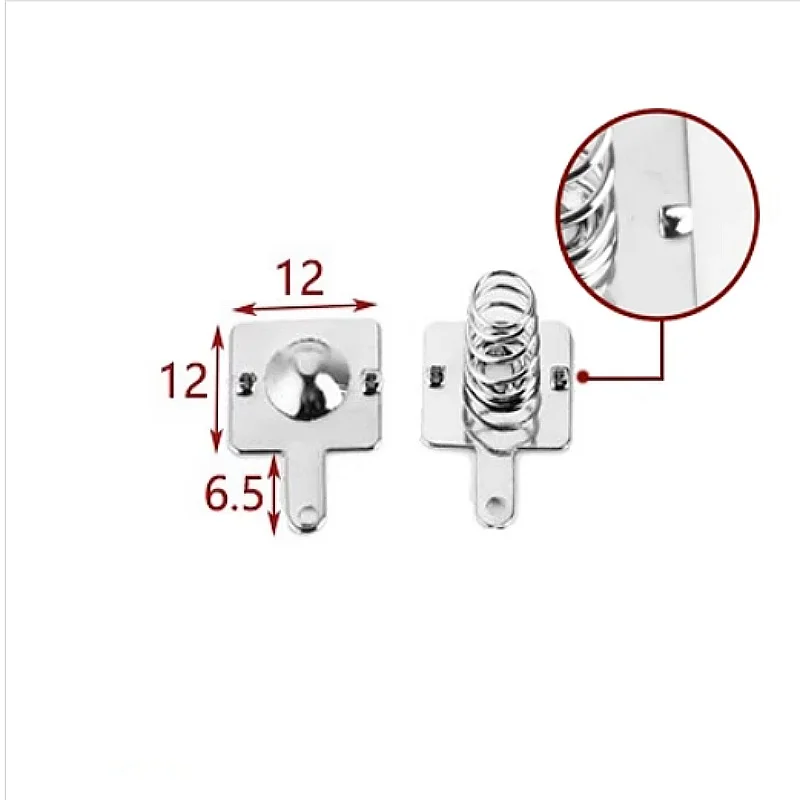 100pairs No. 5 battery piece Shrapnel Battery box spring piece AA universal contact piece Positive and negative 12*12mm