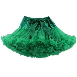 Girls Dance Skirt Children Petti Tutu Skirt Princess Skirt Green Fluffy and Soft Baby Skirt Toddler Girls Wear Children Clothes