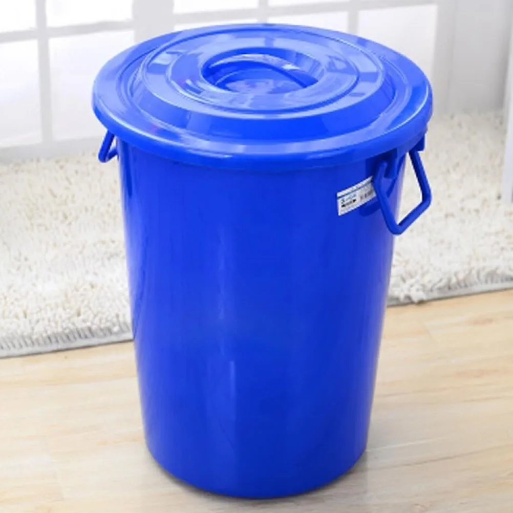 

Sturdy Plastic Trash Can Lid Cover Replacement For Garbage Waste Bin Round Heavy Duty Windproof Sanitation