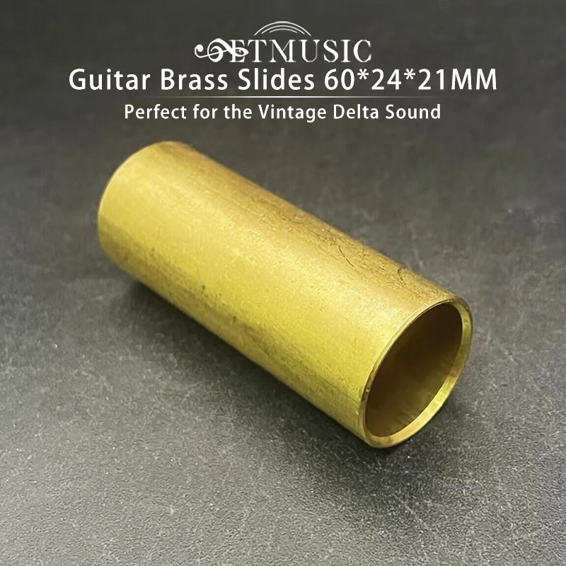 

Guitar Brass Slides Knuckle Brass Guitar Slide Medium Wall 60*24*21 Guitar Parts