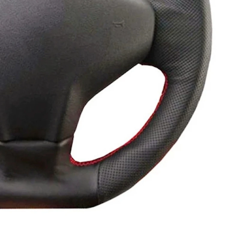 Black Artificial Leather DIY Custom Car Steering Wheel Cover For Citroen Elysee C-Elysee 2014 New Elysee Peugeot 301 2013-2016