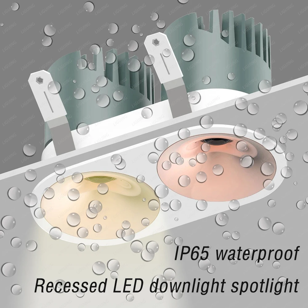 

Recessed LED Downlight Waterproof IP65 Ceiling Light Modern Kitchen Bathroom Ceiling Lamps Spotlight Home Lighting Decor
