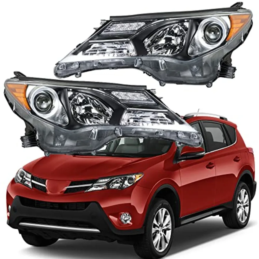 

Замена фар для RAV4 20132015, галогенные фары, пара передних фонарей со стороны водителя и пассажира с улучшенной видимостью и