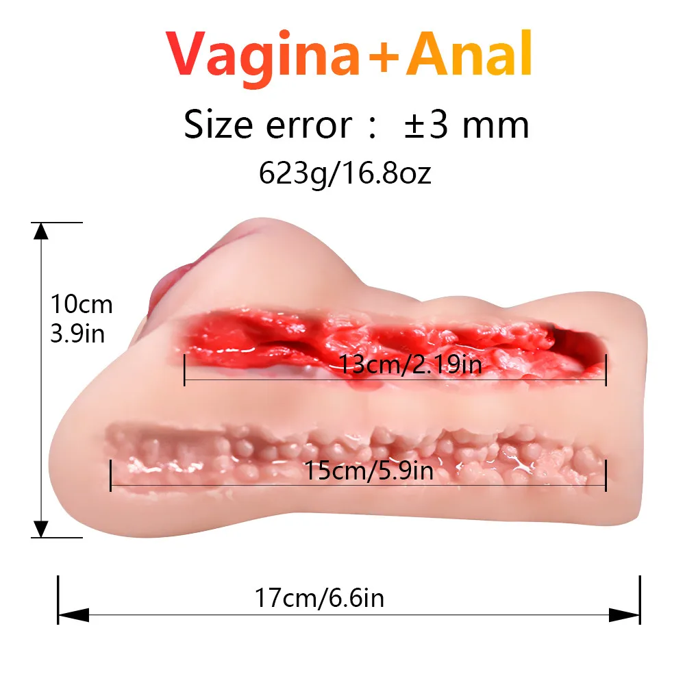 Pocket Pussy Sex Toys for Men 18+ Real Artificial Vagina Male Masturbators Cup Realistic Anal Adults Endurance Masturbation Tool