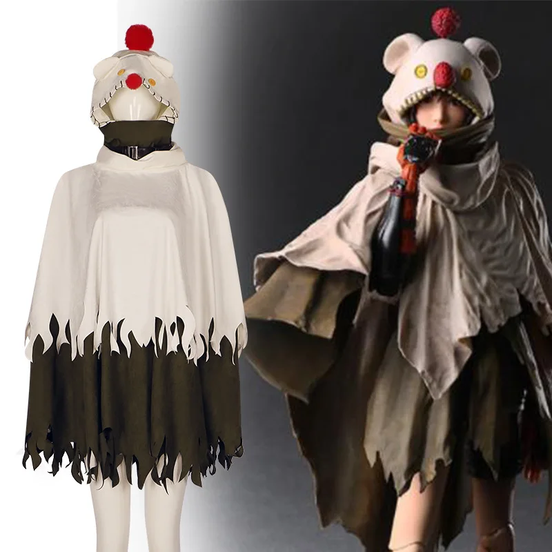 

Final Fantasy VII Remake Intergrade Yuffie Kisaragi Moogle Cape Cosplay Costume for Women Fantasia Cloak Halloween Game Costume