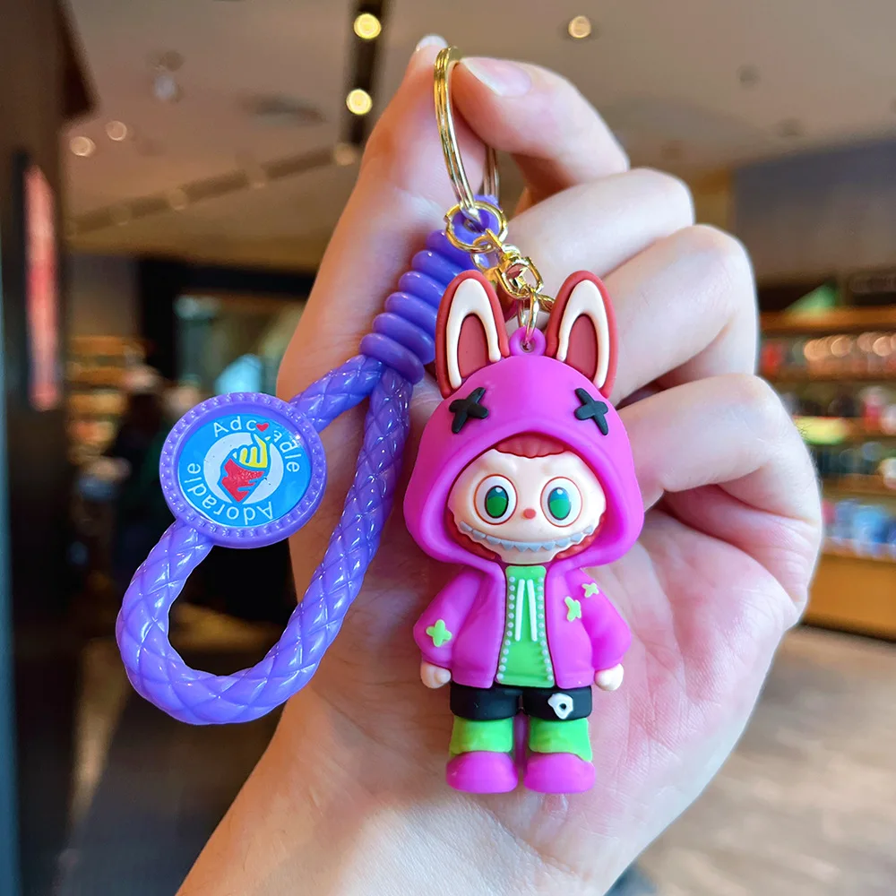 น่ารักรุ่น Q ตุ๊กตา Bucktooth Boy Key CHAIN หลายสีประณีตกระเป๋าเป้สะพายหลังจี้พวงกุญแจรถเด็กชายและเด็กหญิงของขวัญ