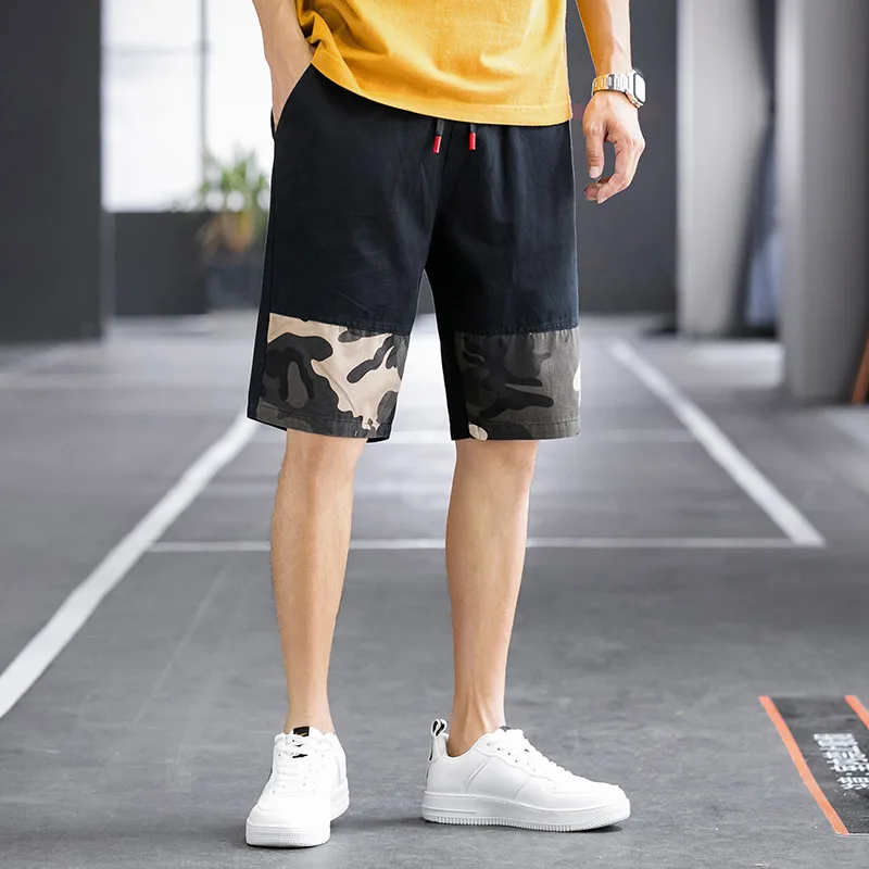 

Мужские летние модные легкие дышащие камуфляжные шорты для активного отдыха, баскетбола, тренировок, повседневные свободные шорты длиной до колена