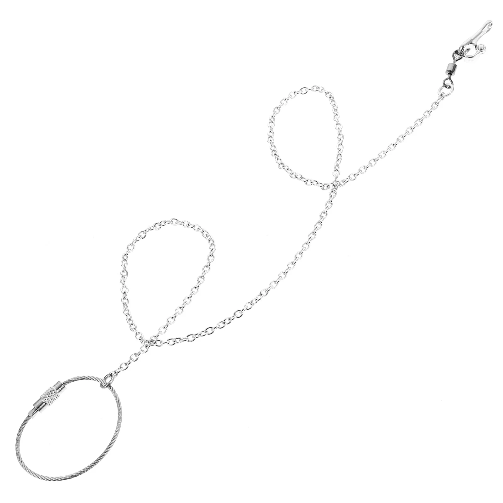 

Pet Bird Leash Stainless Steel Chain Parrot Training Accessory Durable Rust Resistant Lightweight Parakeet Leash