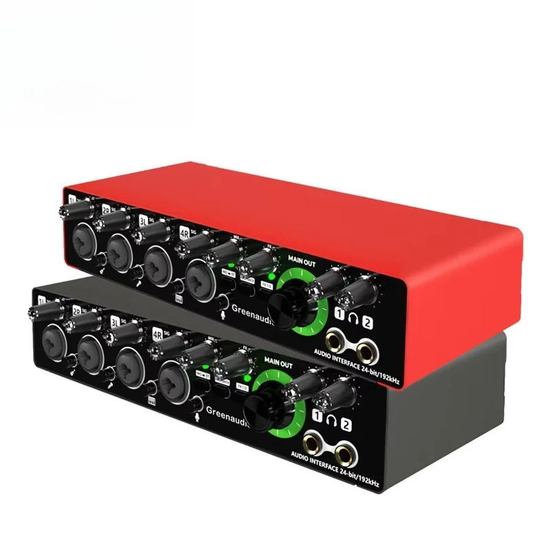 

High-quality professional 4-channel 24-bit 192KHz audio interface and USB sound card for studio recording