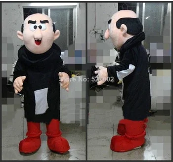 

New Adult Character Cartoon Top Selling Gargamel More Man Doll Halloween Christmas Dress Full Body Props Outfit Mascot Costume