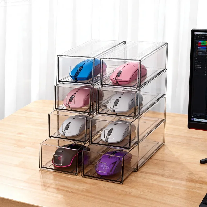 Mouse Storage Box for Logitech Gaming Mouse GPW Mouse Display Desktop Storage Rack Dustproof Waterproof for 4layer/5layer