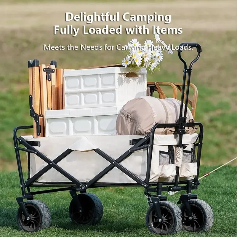 Camping Helper! Multifunctional Storage Cart, Large-capacity Storage Space, Making Your Gear Complete and Travel More Convenient