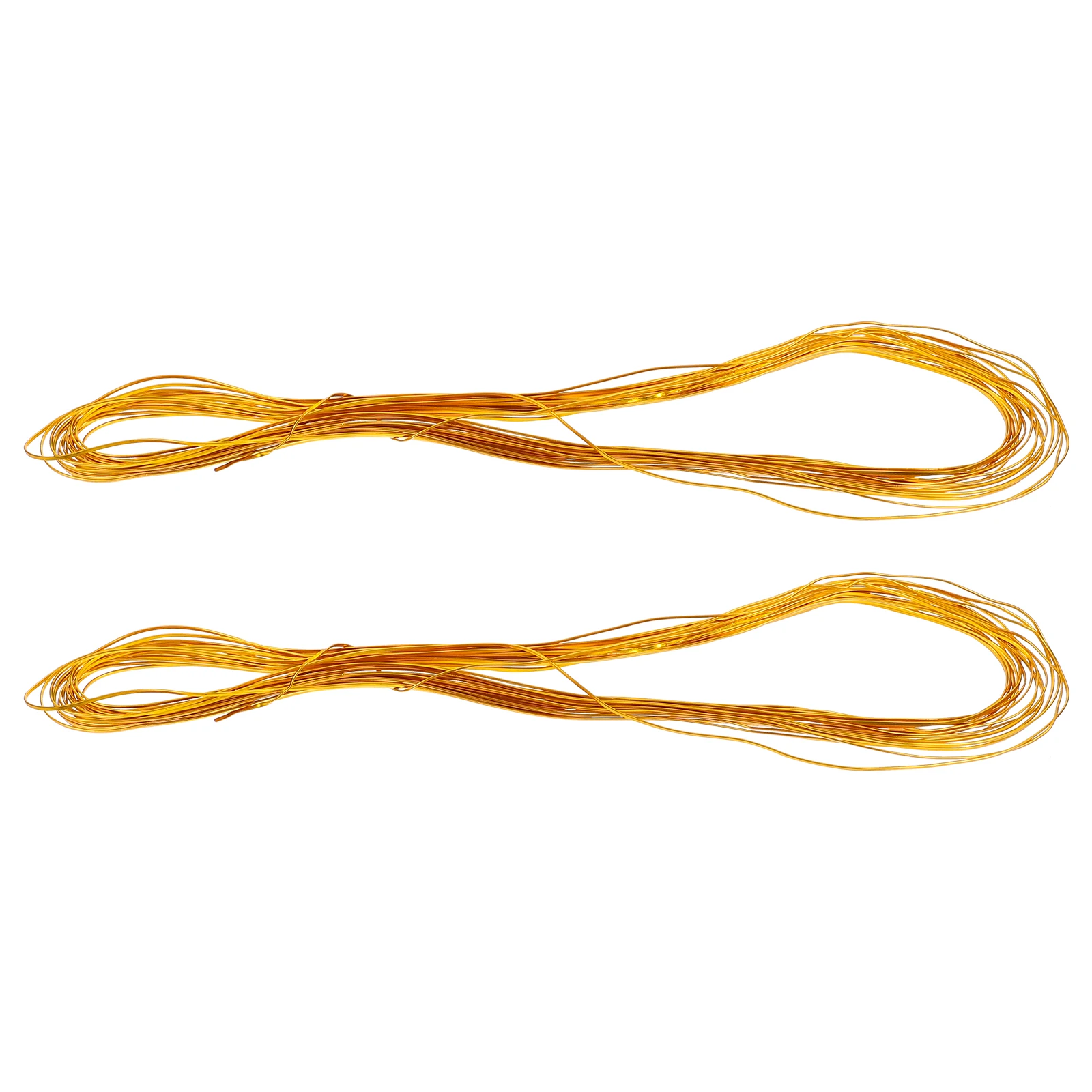 

Gold Wire Jewelry Making 2 Rolls Golden Aluminum Yarns DIY Accessories Metal Art Tools Flexible Longlasting Beading Bracelet