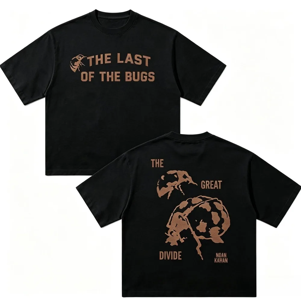 Summer Men Women Oversized Cotton T-shirts Noah Kahan The Last of The Bugs Tour 2026 Print T Shirt Fashion Streetwear T Shirt