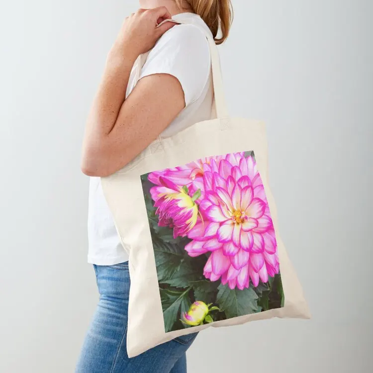 

Pink Dahlias Tote Bag Women's bags Women's tote woman large