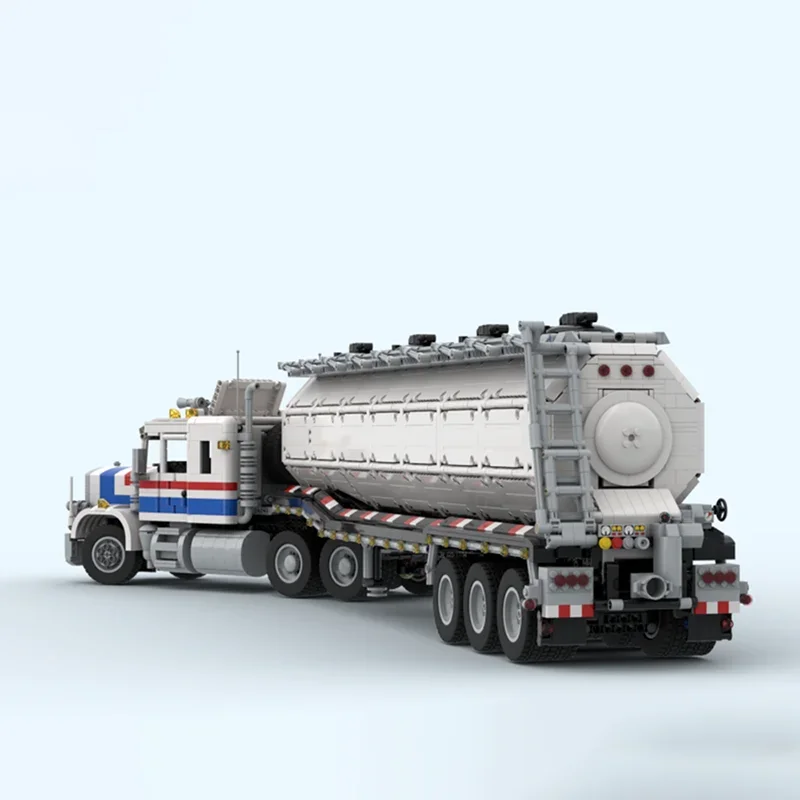 Klocki konstrukcyjne Moc - przyczepa do modelu 5580 Technology Modular Bricks - prezenty, zabawki świąteczne, zestawy DIY do samodzielnego montażu