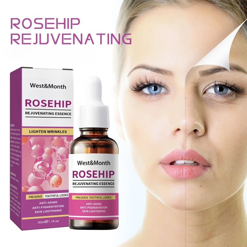 Rosehip Moisturizing Essence Wrinkle Removing Cream Anti Aging Firming Lifting Fade Fine Lines spots Brightening Skin Care Serum