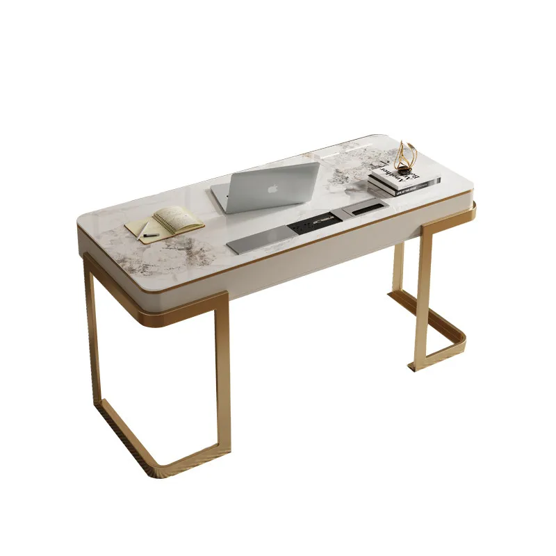 Modern Simple Desk Light Luxury Home Slate Writing Desk Modern Simple Office Computer Desk Internet Celebrity Ins