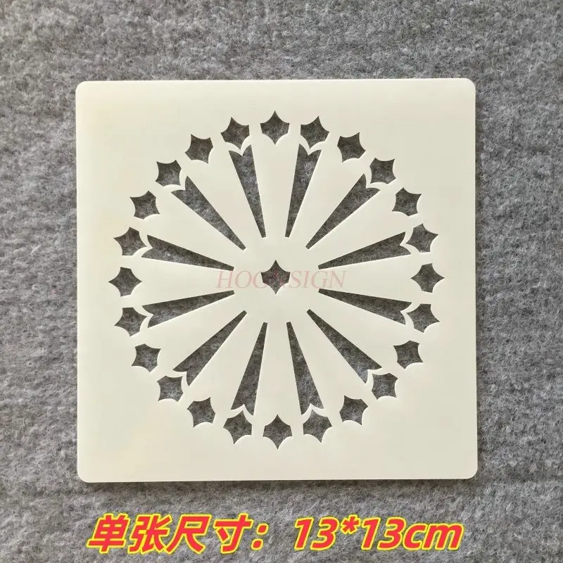 1pcs Mandala assisted graffiti geometric patterns irregular hollow stone painting spray painting template tool