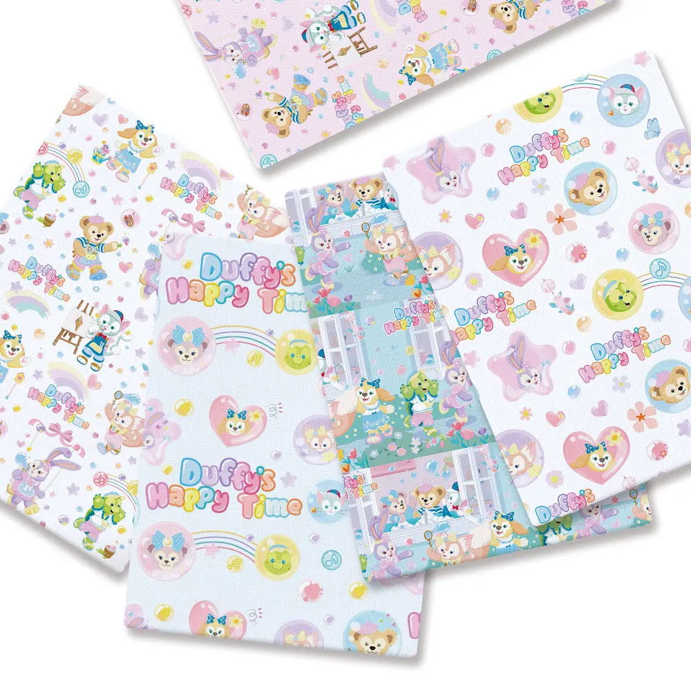 Duffy and friends Cartoon Hot DIY handmade sewing patchwork quilting baby dress home sheet140cm printed fabric sewing fabric