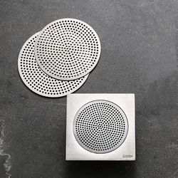 Bathroom Floor Drain Cover Mesh Hair Catcher Kitchen Sink Drain Mesh Hair Filter Perfect for Most Sink Floor Drain shower