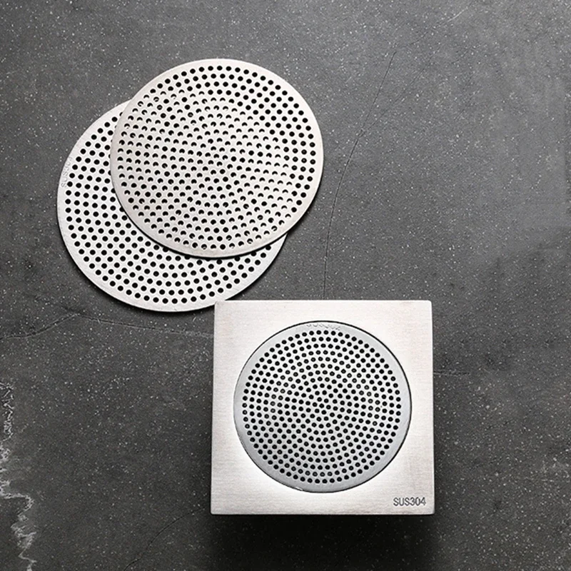 Bathroom Floor Drain Cover Mesh Hair Catcher Kitchen Sink Drain Mesh Hair Filter Perfect for Most Sink Floor Drain  shower