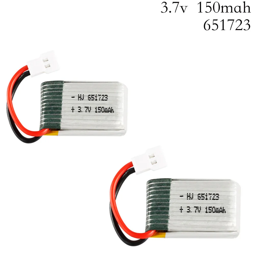 3.7v 150mah 30C battery For H2 H8 H48 U207 With (5 in 1) Charger RC Quadcopter Spare parts 3.7v LIPO Battery for H8 3.7 V 150mAh