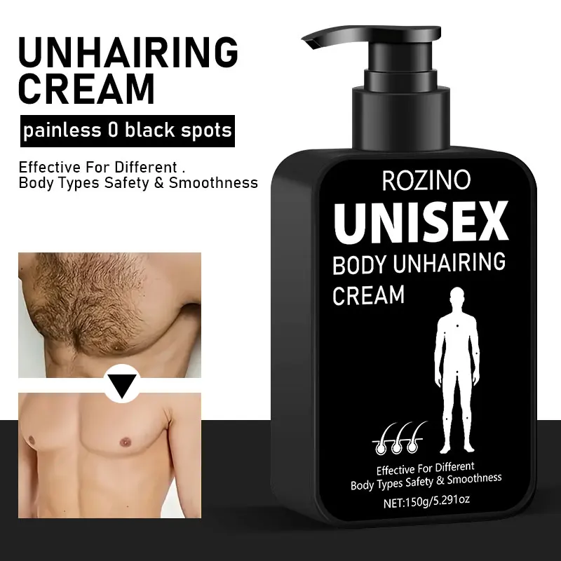 ROZINO hair removal care cream has a smooth and creamy texture, is easy to apply, and is simple and convenient to use. Gently touches the skin's surface, leaving the skin feeling soft and smooth after use, meeting the needs of daily body hair removal care.