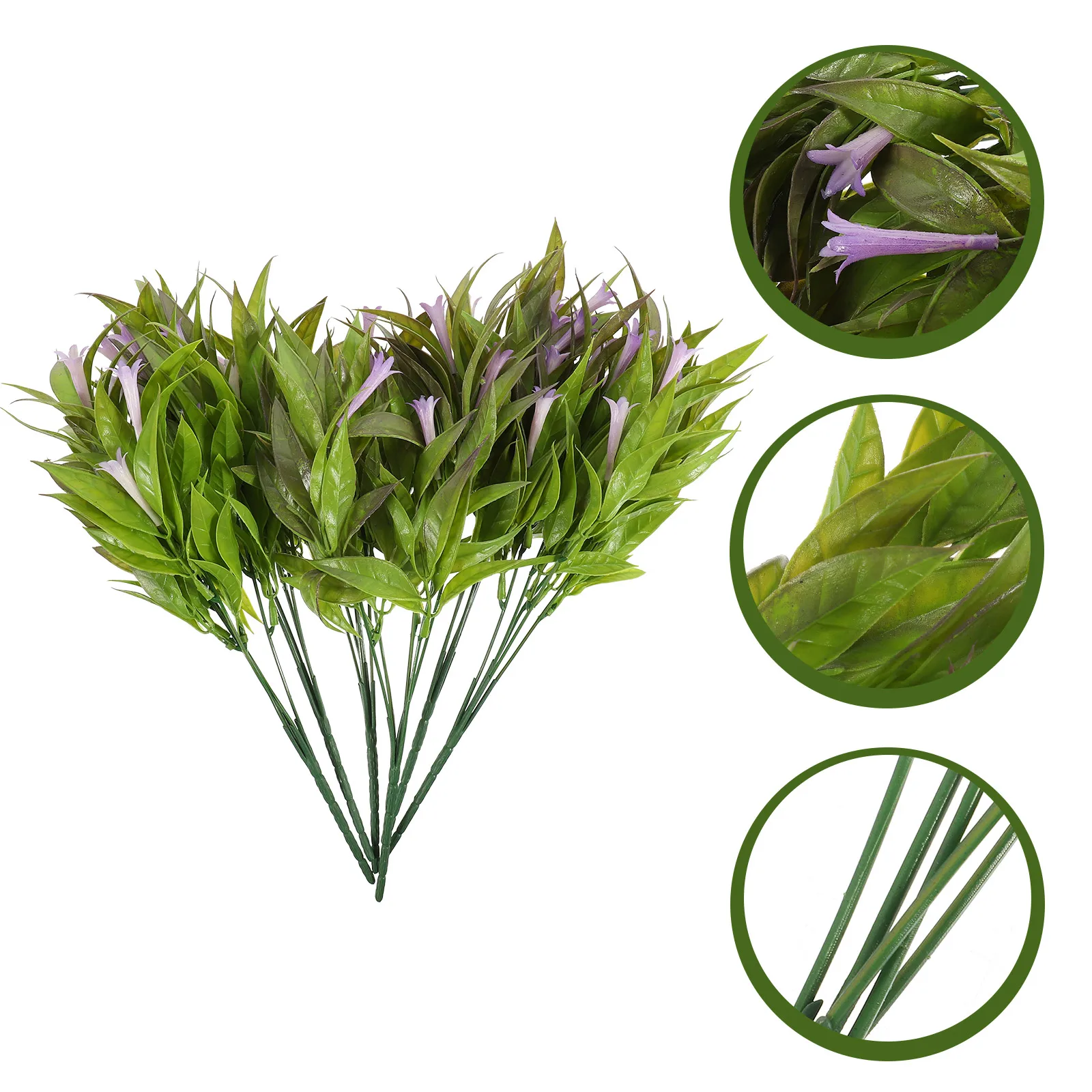 

6pcs Artificial Branches Lifelike Faux Flowers Home Decor Plastic Plants Bedroom Living Room Wedding Party Photo Props