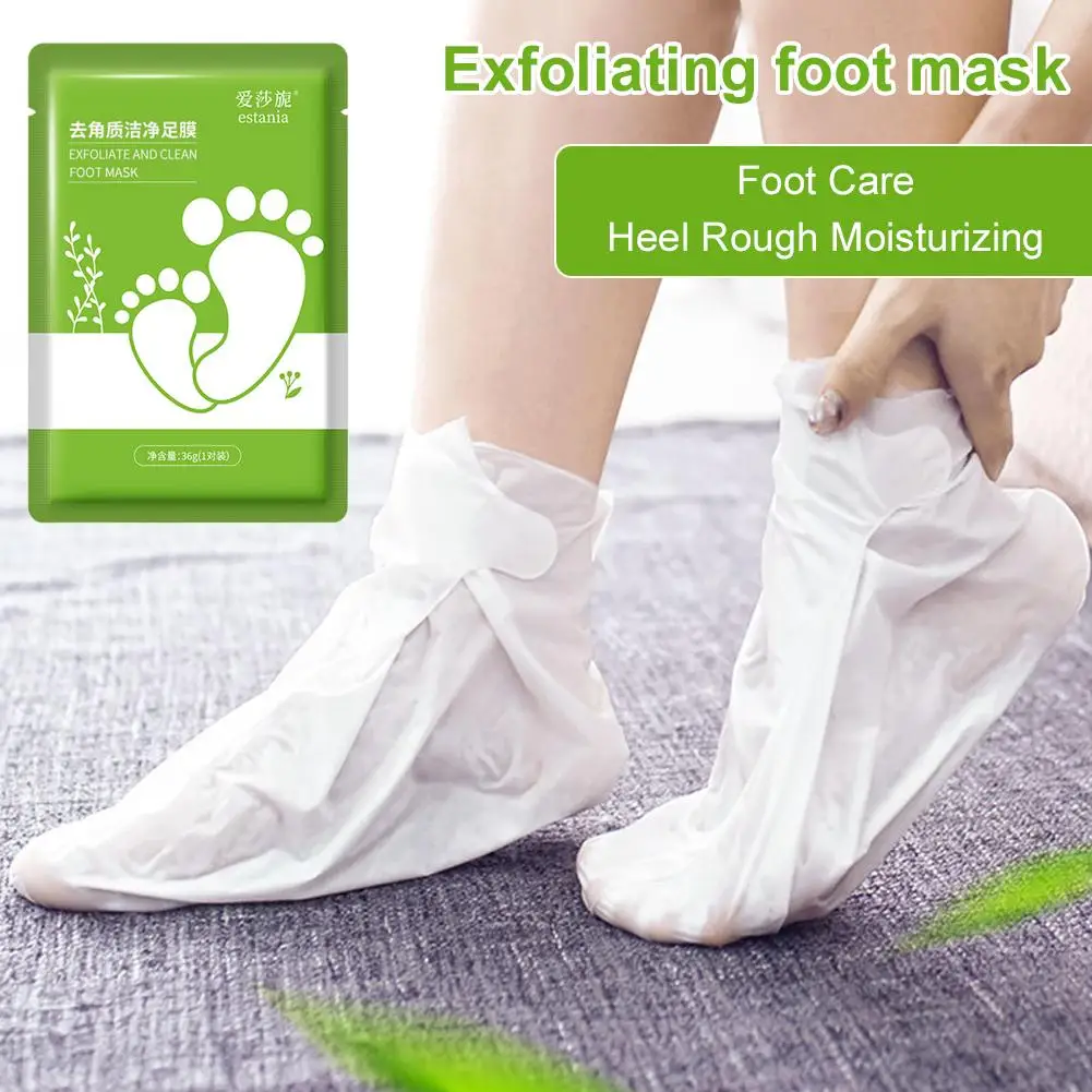 

Маска-пилинг для ног Отшелушивающие маски для ног для сухих, необработанных потрескавшихся ног на пятках, мозолей и омертвевшей коже - Маска-пилинг для ног N1Y1