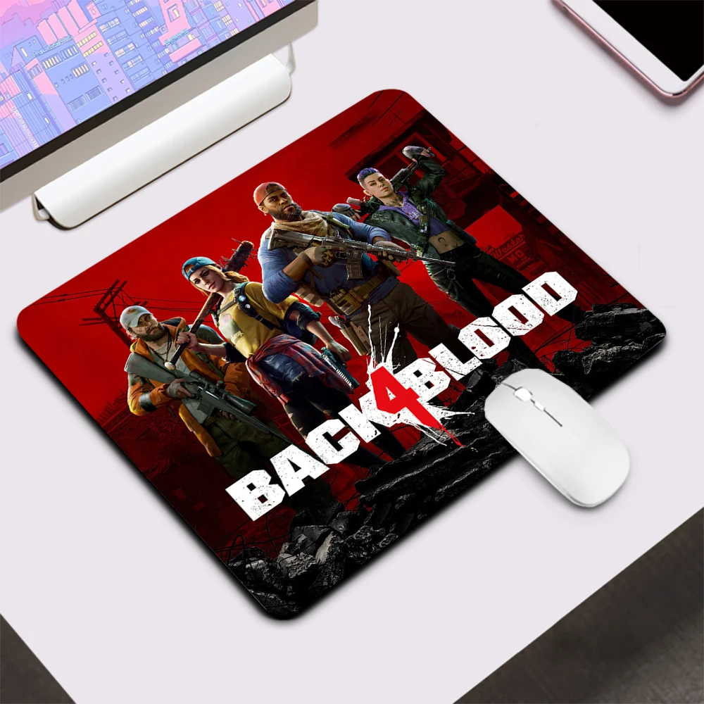 لوحة ماوس ألعاب صغيرة من Back 4 Blood، لوحة ماوس مكتبية للكمبيوتر، لوحة مفاتيح مكتبية، حصيرة مكتبية لألعاب الكمبيوتر الشخصي، حصيرة ماوس من السيليكون للكمبيوتر المحمول