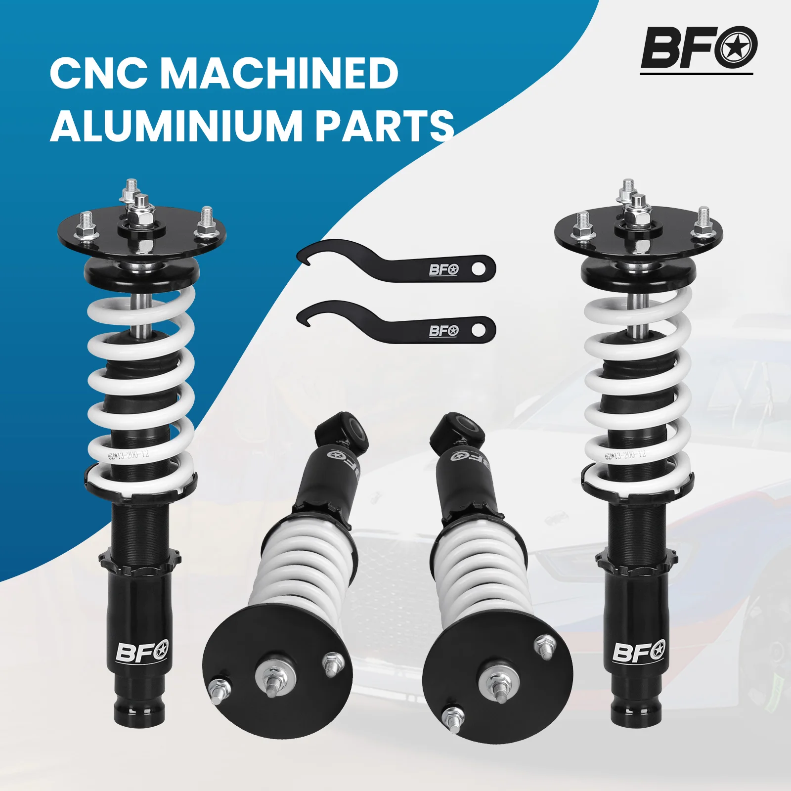 BFO Street Comfort Coilover Shock+Spring for Mitsubishi Eclipse 95-99 Adjustable