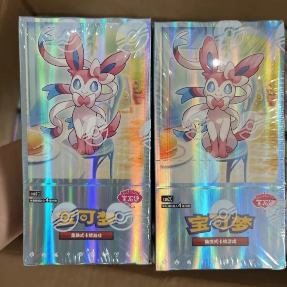 100% original pokemon gem pack vol3 edição cartões anime pokemon ptcg negociação gem saco 2 cartões coletados brinquedo social presente de aniversário