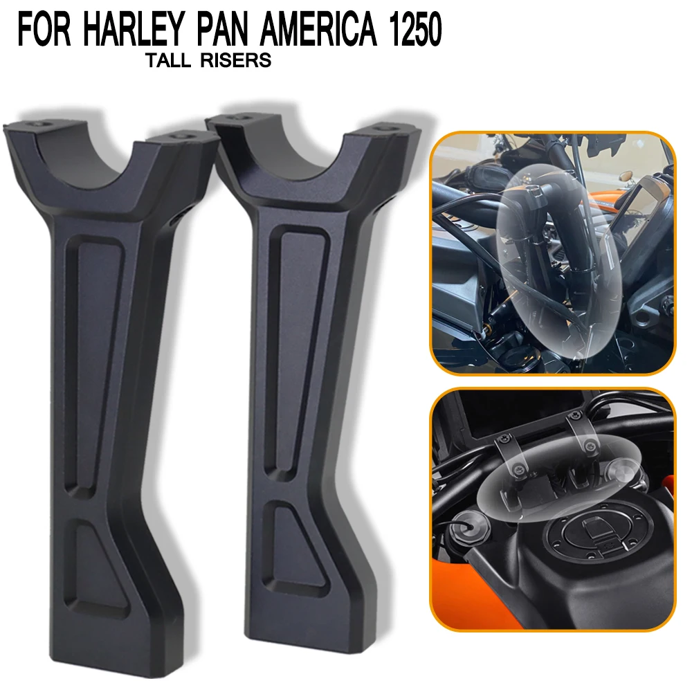 

CNC aluminum Motorcycle Accessories For PAN America 1250 PA1250 PANAMERICA 1250/S 2020 2021 Tall Risers