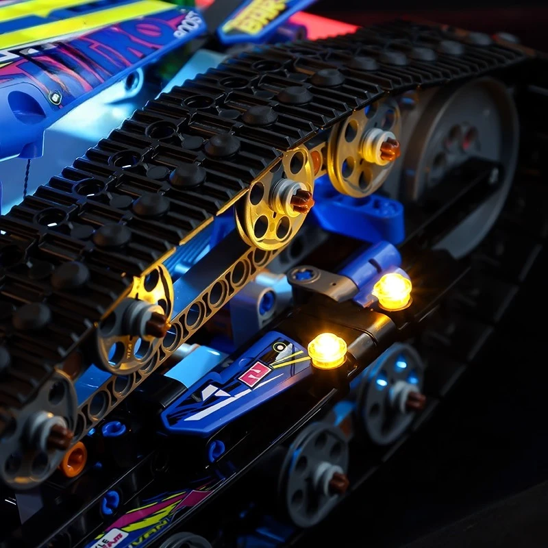 Set di illuminazione a LED senza modello adatto per veicoli di trasformazione controllato da app LEGO Technic 42140 (blocco non incluso)
