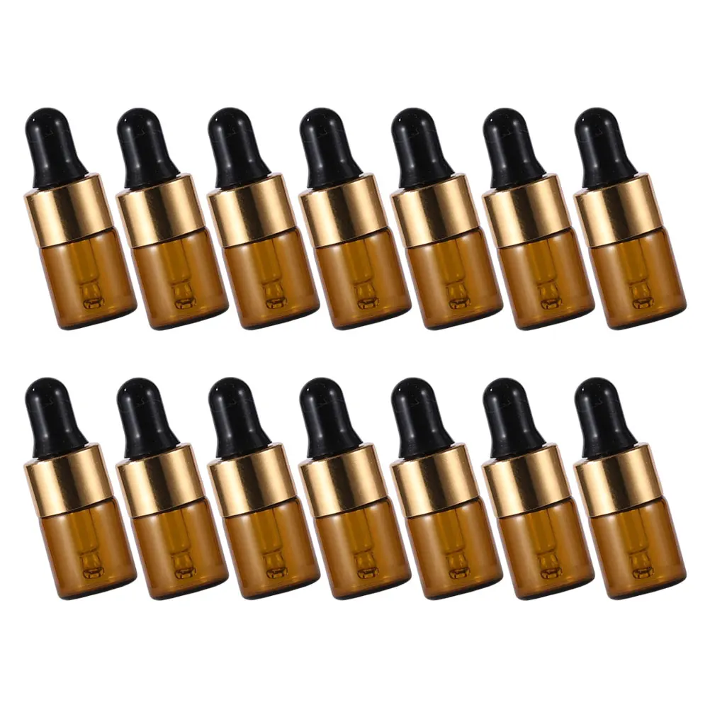 

20pcs Mini Glass Dropper Bottles Essential Oil Dispensers Perfect Size Travel Everyday Small Bottle Luxurious Home Store Use