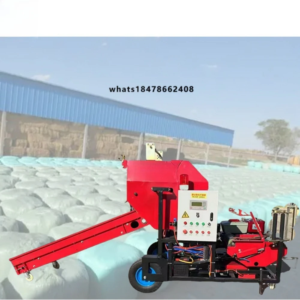 Mini Wrapper square Corn Silage Packing Machine hay Baling Machine Grass Straw Baler