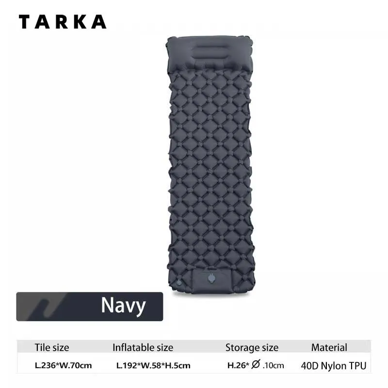 

TARKA Camping Mat Self Inflatable Mattress Inflating Pad Outdoor Air Cushion Bed Climbing Hiking Sleeping Pads Built-in Air Pump