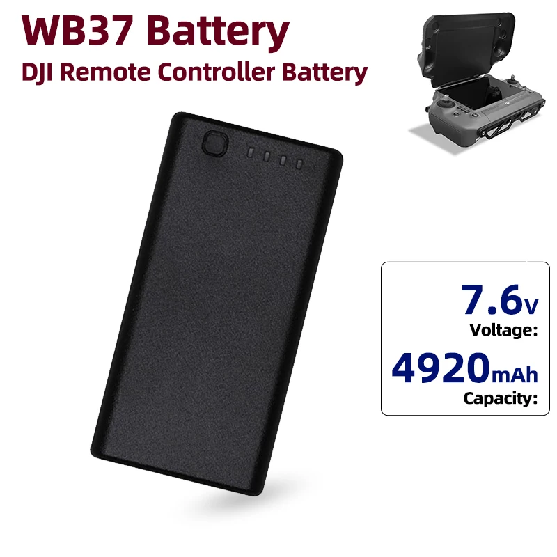 

WB37 Battery 4920mAh DJI Remote Controller Battery 7.6V for Drone Phantom 4 RTK MG-1P T10 T16 T20 T30 T40 FPV M210/M300